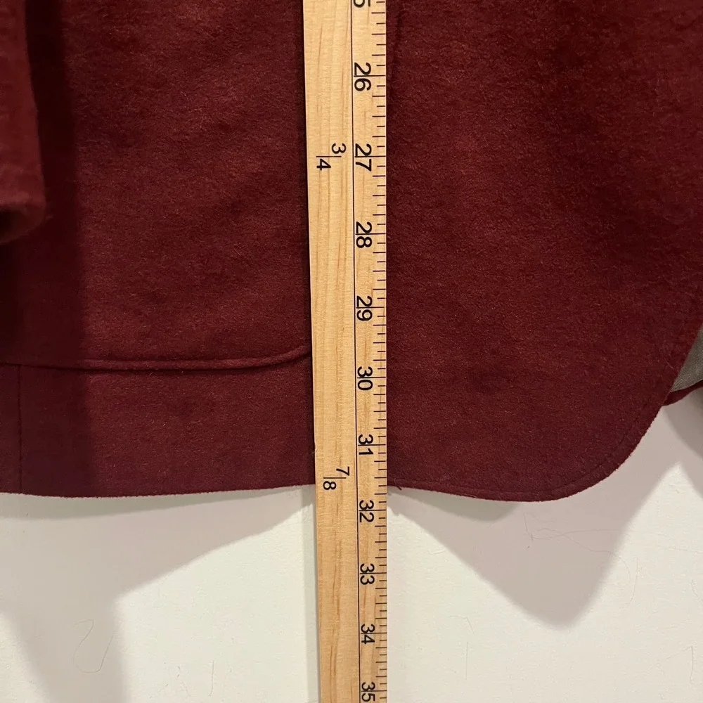 Vintage McGregor Men Burgundy Faux Suede Blazer Sport Coat 42R Made in USA Retro